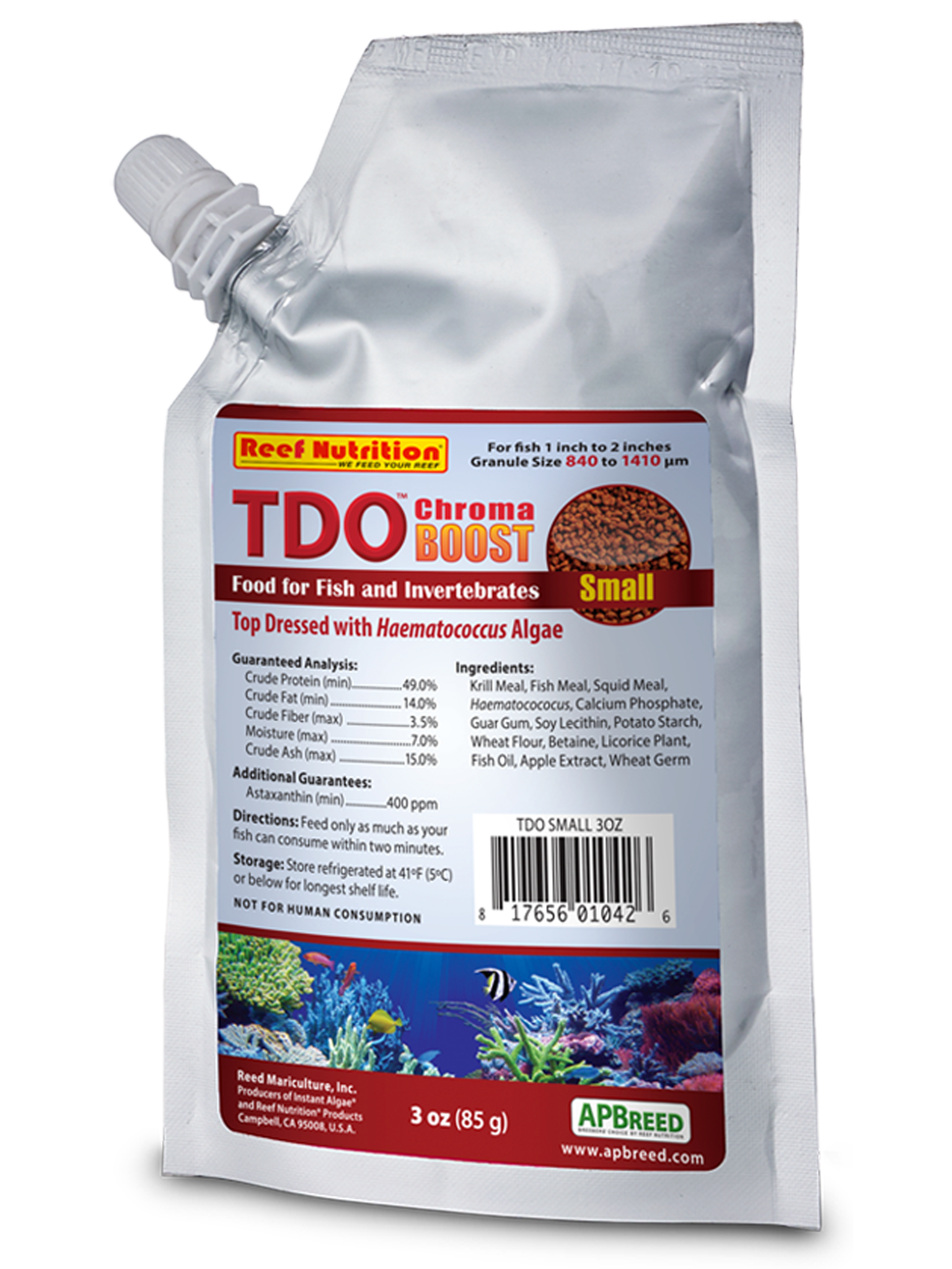 Reed Mariculture TDO Pellets