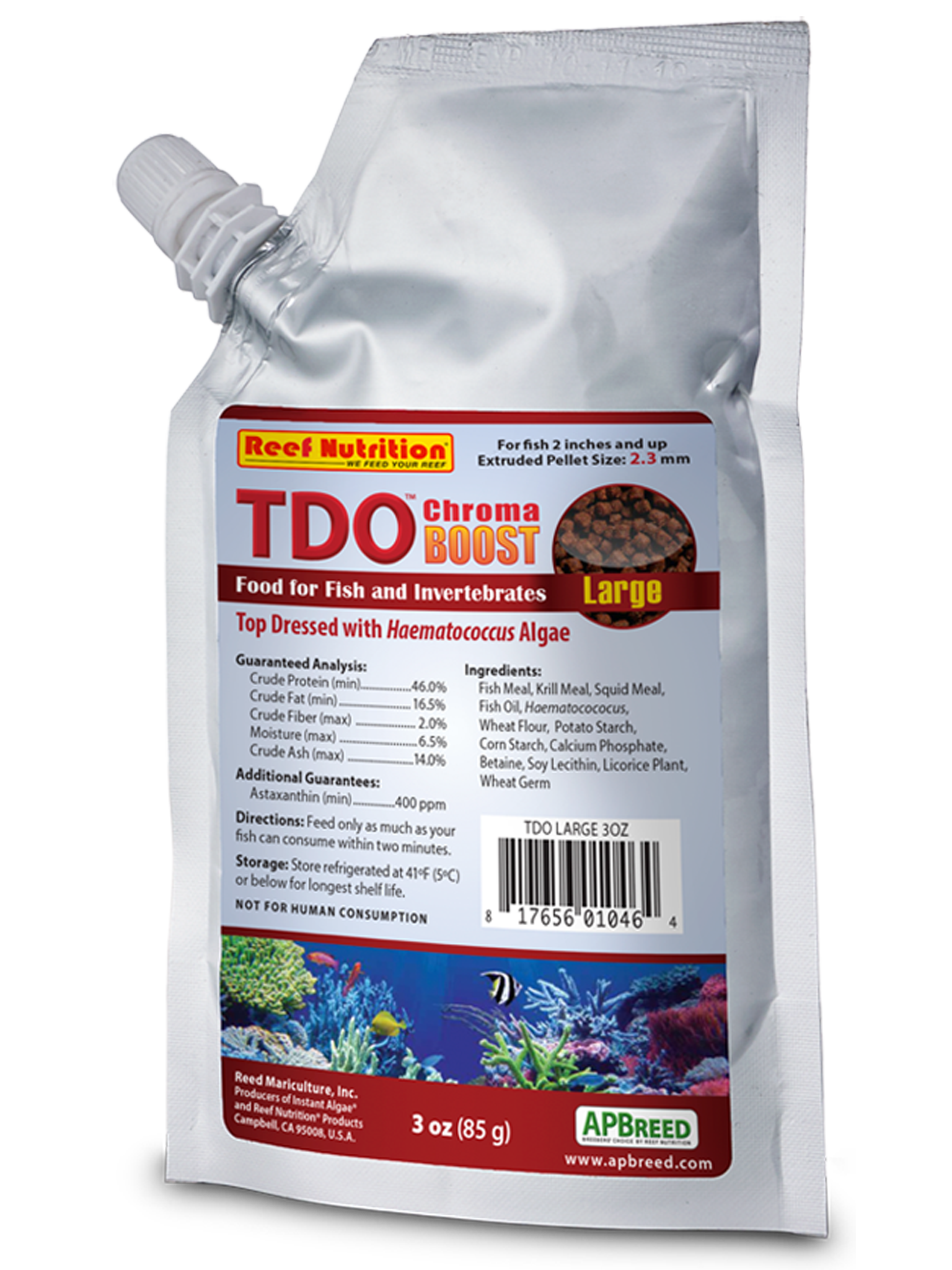 Reed Mariculture TDO Pellets