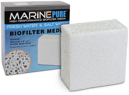 MarinePure High Performance Biofilter Media 8"x8"x4" Block