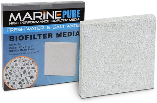 MarinePure High Performance Biofilter Media 8"x8"x1" Plate